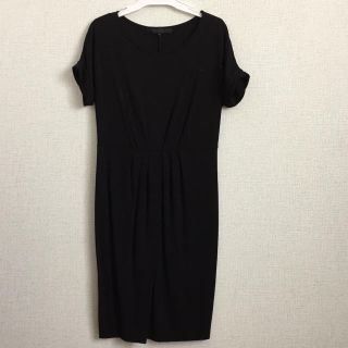 アナイ(ANAYI)の美品　ANAYI ブラック ワンピース(ひざ丈ワンピース)