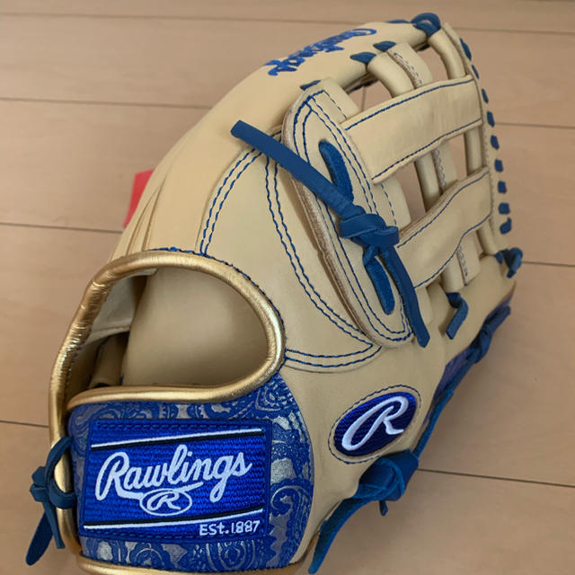 Rawlings(ローリングス)のローリングス  ペイズリー柄　軟式　外野用　新品未使用 スポーツ/アウトドアの野球(グローブ)の商品写真