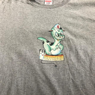シュプリーム(Supreme)のsupreme dinosaur Tシャツ　グレー　Mサイズ(Tシャツ/カットソー(半袖/袖なし))