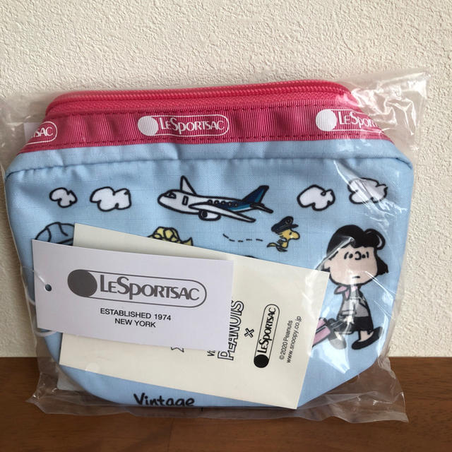 ANA 機内販売　PEANUTS レスポートサック　スヌーピー　ポーチ