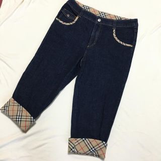 バーバリー(BURBERRY)のBurberry バーバリー　クロップド　デニム　パンツ(パンツ/スパッツ)