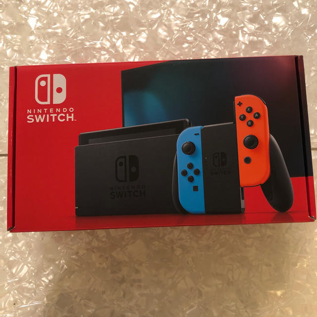 新型Nintendo Switch  ネオンブルー3%引クーポンでお安くなります