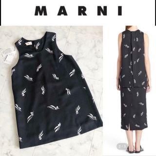 MARNI 13万 未使用タグ付 36 ノースリーブカットソー (カットソー(半袖/袖なし))