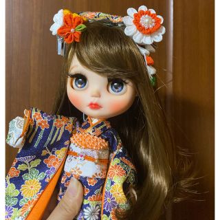 タカラトミー(Takara Tomy)のカスタムブライス　タカラトミー カシオペアスパイス　Blythe⭐︎町娘　和装(その他)