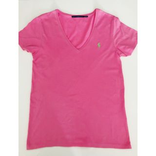 ポロラルフローレン(POLO RALPH LAUREN)のラルフローレン Tシャツ　pink×きみどりロゴ(Tシャツ/カットソー(半袖/袖なし))