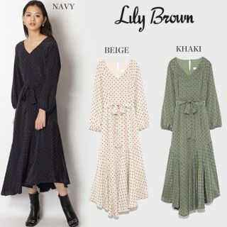 リリーブラウン(Lily Brown)のリリーブラウン　トランプ柄　ワンピース(ロングワンピース/マキシワンピース)