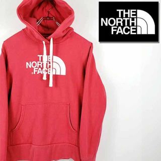 ザノースフェイス(THE NORTH FACE)の【古着】ノースフェイス ビッグロゴ スウェット パーカー レディース ピンク(パーカー)