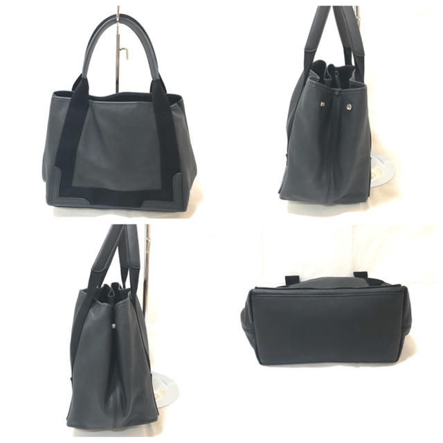 Balenciaga(バレンシアガ)のBALENCIAGA/バレンシアガ　ネイビーカバS レザー　美品　正規品 レディースのバッグ(トートバッグ)の商品写真