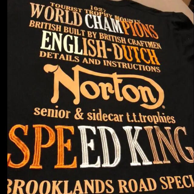 Norton(ノートン)のNorton バイカーTシャツ　黒. メンズのトップス(Tシャツ/カットソー(半袖/袖なし))の商品写真