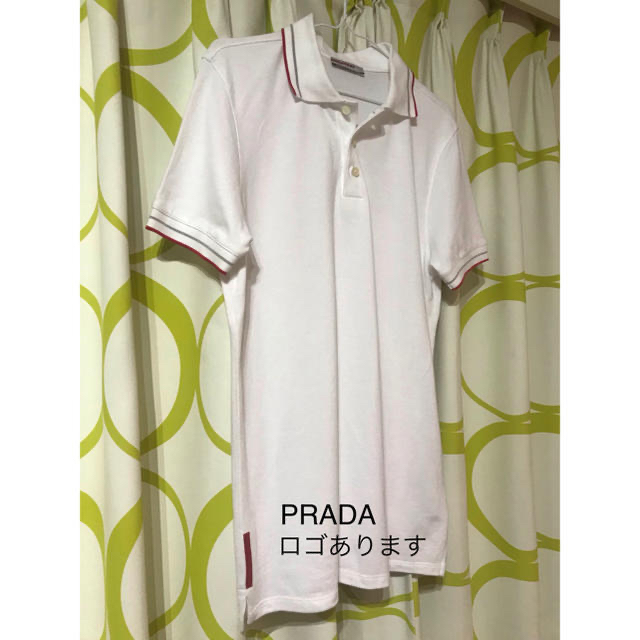 PRADA(プラダ)の大幅値下げ‼️美品‼️PRADA SPORTS‼️ホワイトポロシャツ　JP メンズのトップス(ポロシャツ)の商品写真