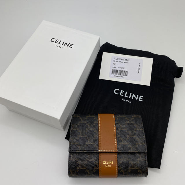 celine(セリーヌ)のceline セリーヌ　トリオンフ　新品　折財布　財布　ミニ　即配送 レディースのファッション小物(財布)の商品写真
