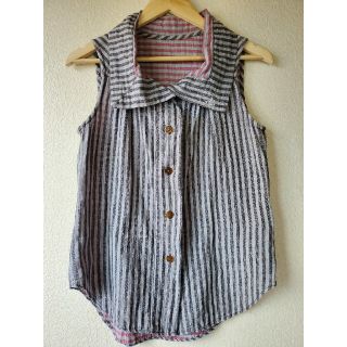 ヴィヴィアンウエストウッド(Vivienne Westwood)のVIVIENNE WESTWOOD ストライプベスト(シャツ/ブラウス(半袖/袖なし))