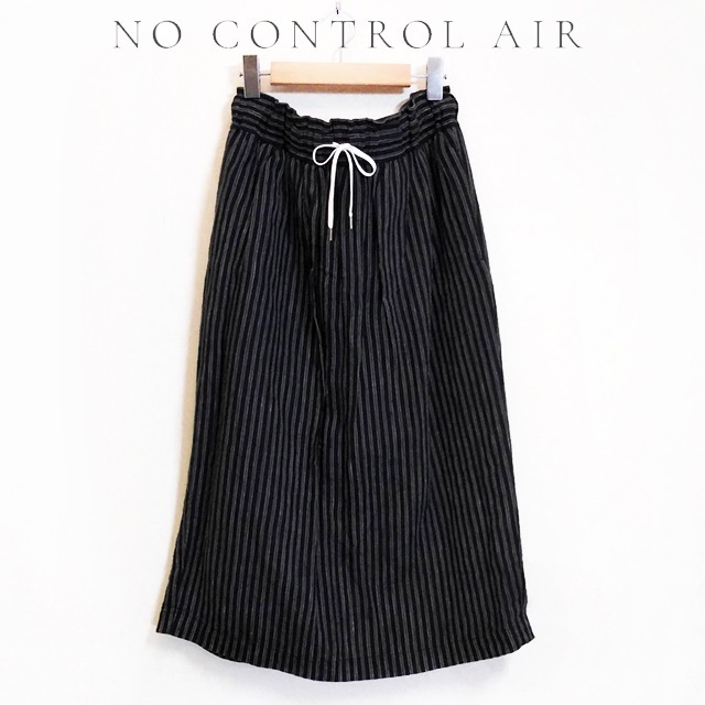 美品 NO CONTROL AIR✨ノーコントロールエアー リネン平織 スカートロングスカート