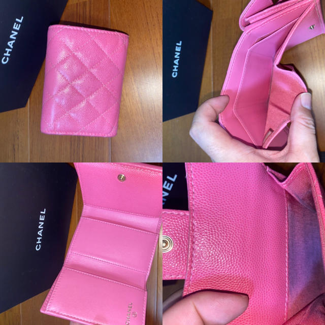 CHANEL(シャネル)のシャネル　chanel 三つ折り　財布　財布　ピンク レディースのファッション小物(財布)の商品写真