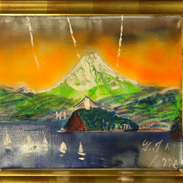 日本王者 空飛ぶ画家糸川裕志の絵画 ポップアートの人物画、 油絵 絵画/タペストリ
