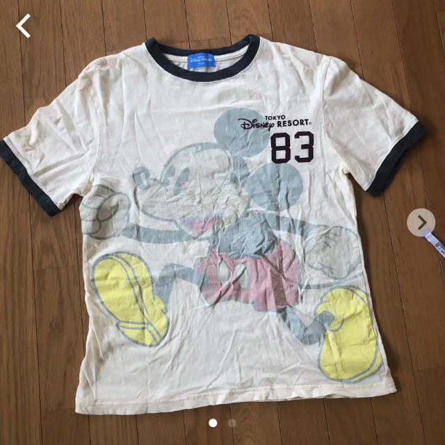 イエロー　Tシャツ　ミッキー メンズのトップス(Tシャツ/カットソー(半袖/袖なし))の商品写真