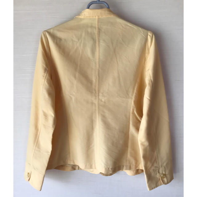 　ジユネママンジャケット　黄色　Lサイズ　綿&ポリエステル レディースのジャケット/アウター(テーラードジャケット)の商品写真