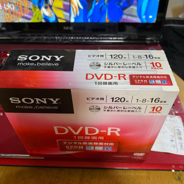 SONY(ソニー)のSONY DVD-R ビデオ用　10PACK エンタメ/ホビーのDVD/ブルーレイ(その他)の商品写真