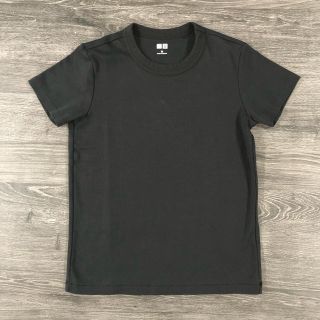 ユニクロ(UNIQLO)のUNIQLO U ユニクロ 半袖 クルーネックTシャツ ブラック(Tシャツ(半袖/袖なし))