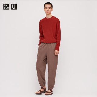 ユニクロ(UNIQLO)のユニクロ　ユニクロユー　ワイドフィットスウェットパンツ　M  紫　新品未使用(その他)