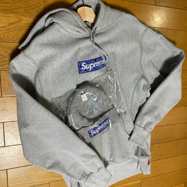 2022年新作入荷 ボックスロゴ バンダナ supreme - Supreme Lサイズ