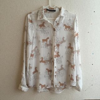 ザラ(ZARA)のZara ユニコーン シャツ(シャツ/ブラウス(長袖/七分))