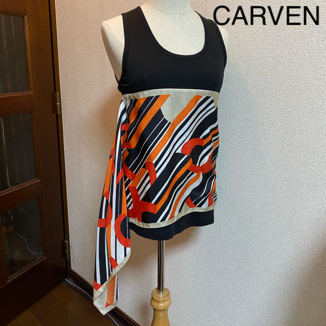 CARVEN(カルヴェン)の未使用 CARVEN お洒落なトップス ノースリーブ レディースのトップス(シャツ/ブラウス(半袖/袖なし))の商品写真