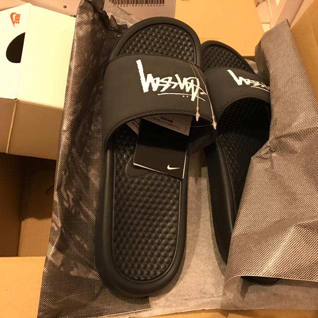 Stussy×Nike  Benassi Slids