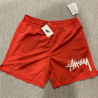 ステューシー(STUSSY)の新品未使用✨NIKE×stussyShorts レッドLサイズ(ショートパンツ)