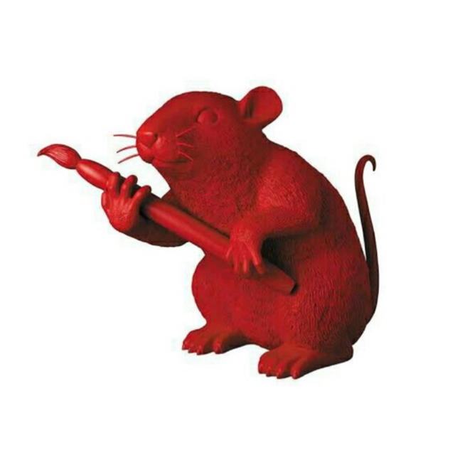 BANKSY【新品未開封】LOVE RAT (RED Ver.) バンクシー