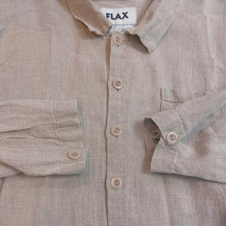 サンタモニカ(Santa Monica)のused flax リネンシャツ(シャツ/ブラウス(長袖/七分))