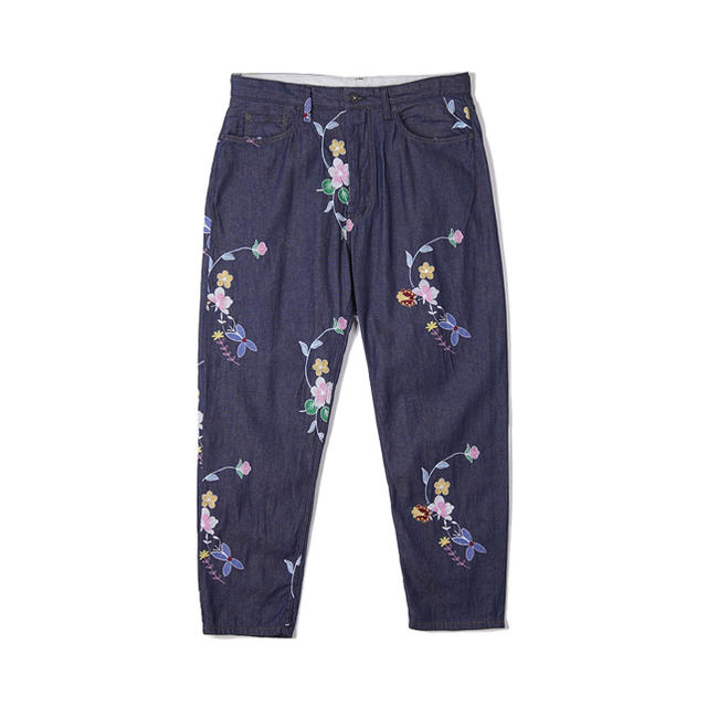 Engineered garments Denim Floral pants
