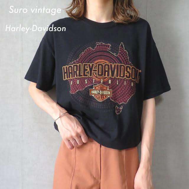 ハーレーダビッドソン ビッグロゴTシャツ 古着女子 vintage | フリマアプリ ラクマ