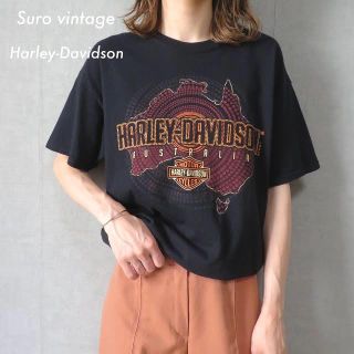 ハーレーダビッドソン(Harley Davidson)のハーレーダビッドソン ビッグロゴTシャツ 古着女子 vintage(Tシャツ(半袖/袖なし))