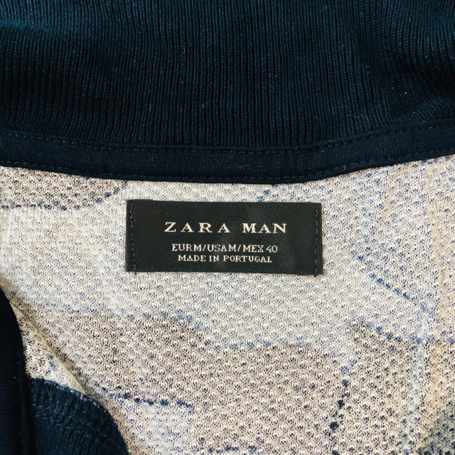 ZARA(ザラ)のZARA メンズポロシャツ　紺系迷彩 メンズのトップス(ポロシャツ)の商品写真