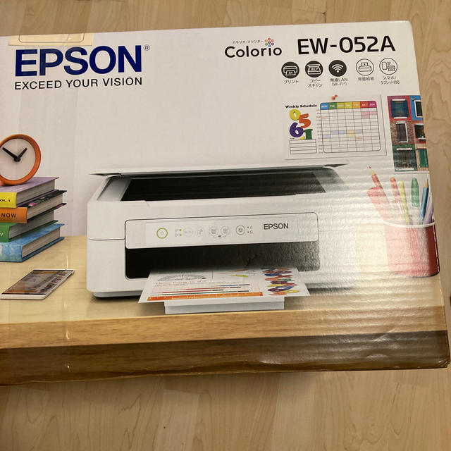 EPSON(エプソン)の【新品未使用】エプソン インクジェット複合機 カラリオ EW-052A スマホ/家電/カメラのPC/タブレット(PC周辺機器)の商品写真