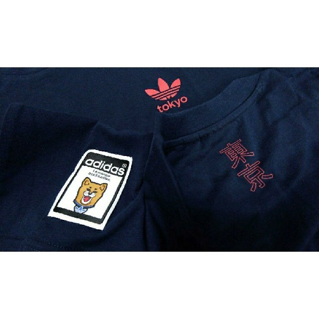 adidas(アディダス)の新品 S adidas originals Tシャツ 東京 tokyo 紺赤 メンズのトップス(Tシャツ/カットソー(半袖/袖なし))の商品写真