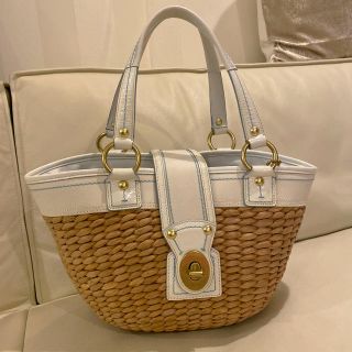 コーチ(COACH)の正規品　コーチ　カゴバッグ   coach かごバッグ  ストローバッグ(かごバッグ/ストローバッグ)