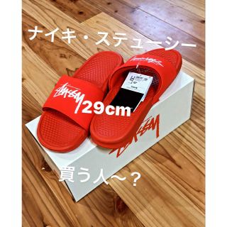 ステューシー(STUSSY)のナイキ×ステューシー　ベナッシ(サンダル)