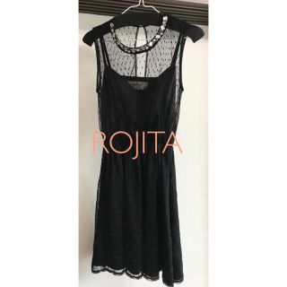 ロジータ(ROJITA)の透け感ビジューレースワンピ♡ROJITA ドレスワンピ レディース(ひざ丈ワンピース)