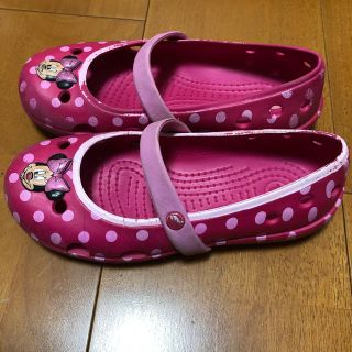 クロックス(crocs)のクロックス　キッズサンダル　C12(18.5cm)ミニー　ピンク(サンダル)