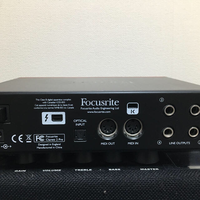 FOCUSRITE Clarett 2Pre Thunderbolt  楽器のDTM/DAW(オーディオインターフェイス)の商品写真