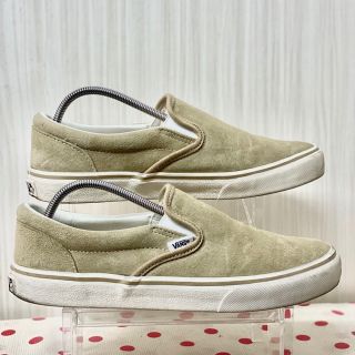 ヴァンズ(VANS)のVANS Slip on beige suede 美品　v98scl(スニーカー)