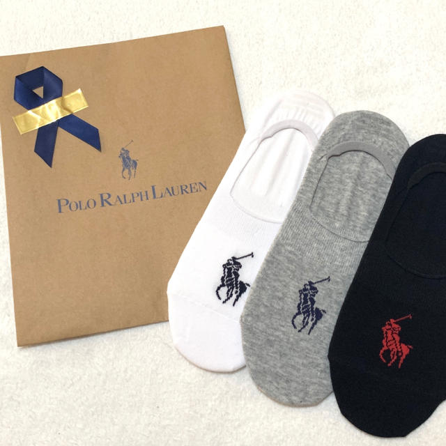 POLO RALPH LAUREN(ポロラルフローレン)のラッピング無料✧︎*。メンズ 新品 ビッグポニー ショートソックス 3組 メンズのレッグウェア(ソックス)の商品写真