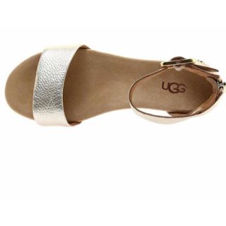 アグ(UGG)のUGG  ウエッジサンダル ゴールド(サンダル)