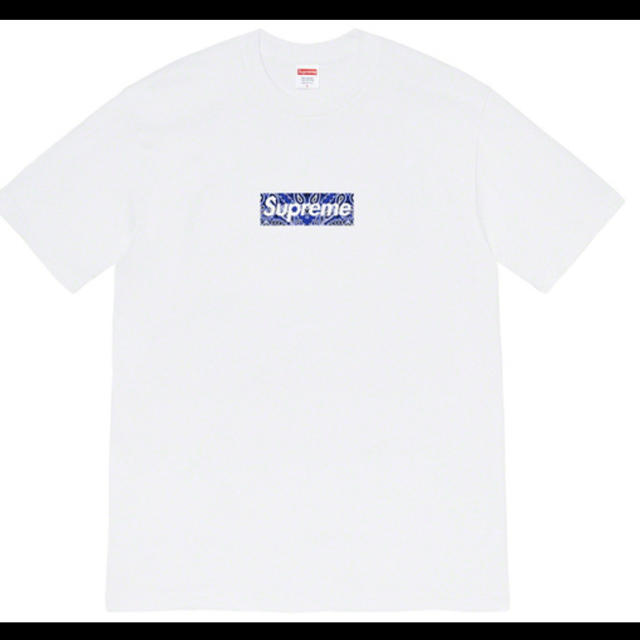 メンズsupreme bandana Box Logo Tee 白 L 店舗