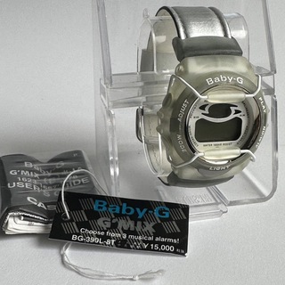 ベビージー(Baby-G)の【未使用・電池切れ】カシオ Baby-G BG-390L-8T シルバー(腕時計)