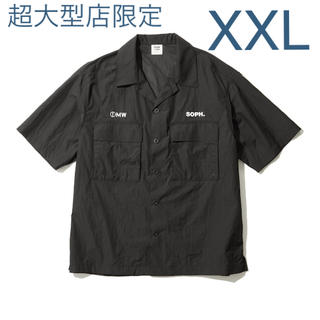 ソフ(SOPH)のGU × SOPH オープンカラーシャツ  超大型店限定　黒　XXL ソフ (シャツ)