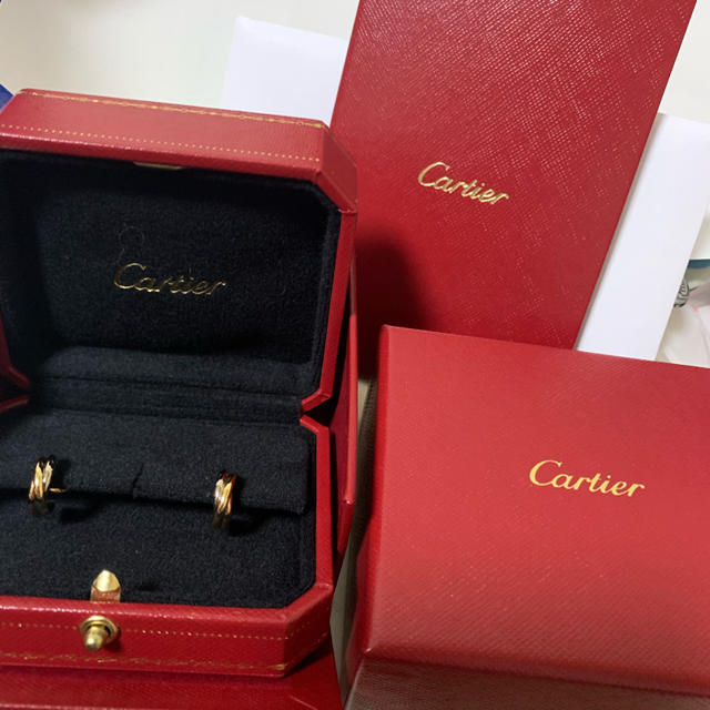 Cartier - 本日のみ最低価格！Cartier トリニティリング　ピアス