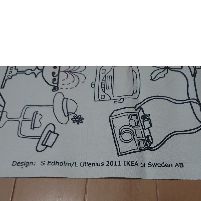 IKEA(イケア)のIKEA 生地 ハギレ 塗り絵 ハンドメイドの素材/材料(生地/糸)の商品写真